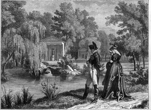 Dernier séjour de Napoléon au palais de la Malmaison - dernière visite de Napoléon et de la reine Hortense à La Malmaison, juin 1815 - dans « Histoire de l