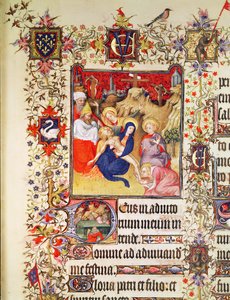 Lat 919 f.77 La Déposition du Christ, des Grandes Heures du Duc de Berry, 1409