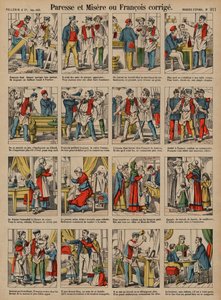 Paresse et misère, ou François corrigé - French School