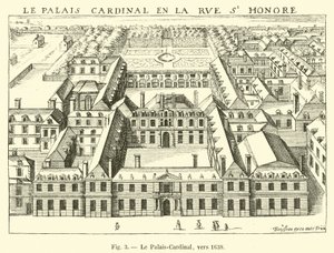 Le Palais-Cardinal, vers 1638 - French School