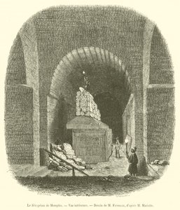 Le Serapeum de Memphis, Vue intérieure