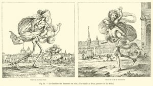 Le cimetière des Innocents en 1640, Fac-similé de deux gravures de La Bella