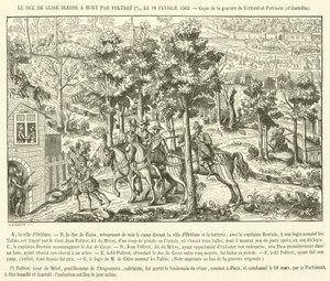 Le duc de Guise blessé à mort