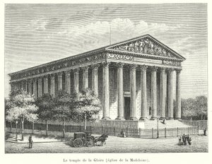 Le temple de la Gloire, église de la Madeleine - French School