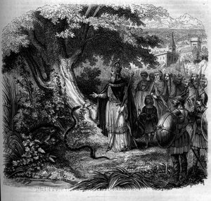 Légende de Charlemagne et du serpent : l