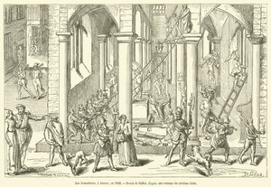 Les Iconoclastes, à Anvers, en 1566 - French School