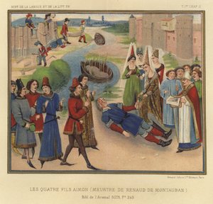 Les Quatre Fils Aimon, meurtre de Renaud de Montauban - French School