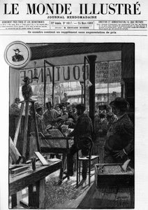Les manifestations boulangistes à Paris, dans "Le Monde Illustré" en 1888.