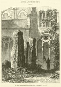 Les pierres du cloître de la cathédrale de Trèves - French School