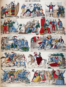 Vie de Giuseppe Garibaldi en plusieurs dessins