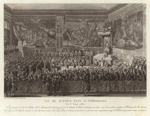 Lit de justice tenu à Versailles - French School