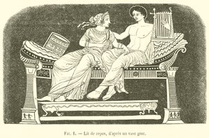 Lit de repos - French School