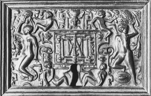 Serrure avec le monogramme d