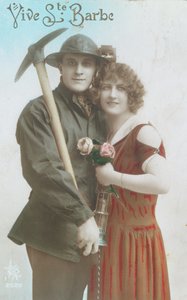 Vive Sainte Barbe!, carte postale du début des années 1920 - French School