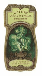 Étiquette Lotion Végétale Supérieure