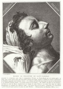 Louis-Michel le Peletier, marquis de Saint-Fargeau, politicien révolutionnaire français, 1793 - French School