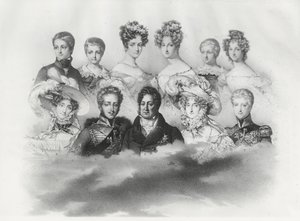 Louis-Philippe Ier et sa famille en 1830 - French School