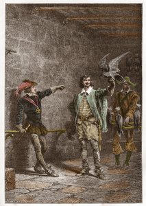Louis XIII (1601-1643), dit le Juste, à seize ans, et son favori Charles d