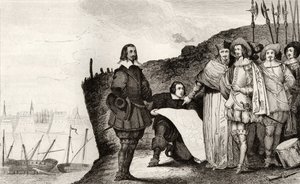 Louis XIII (1602-43) au siège de La Rochelle en octobre 1628, de 