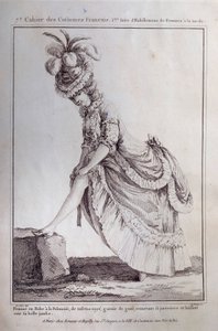 Mode sous Louis XVI : portrait en pied d