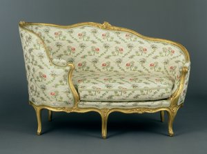 Veilleuse sculptée dorée de Louis XV, vers 1750