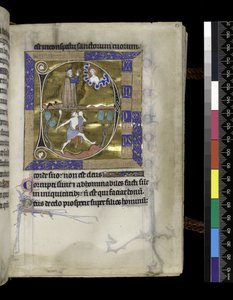 MS 300 f.57r, David prie Dieu