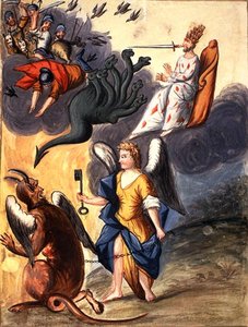 MS Ferguson 17 plaque entre ff. 143-114 Diable