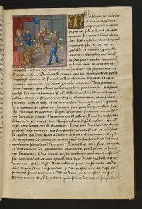 MS Hunter 252 014r Page de Cent Nouvelles Nouvelles, vers 1461-62 - French School