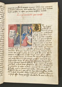 MS Hunter 252 025r Page de Cent Nouvelles Nouvelles, vers 1461-62 - French School