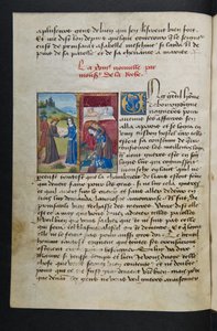 MS Hunter 252 038v Page de Cent Nouvelles Nouvelles, vers 1461-62 - French School