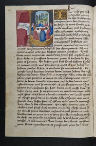 MS Hunter 252 042v Page de Cent Nouvelles Nouvelles, vers 1461-62 - French School
