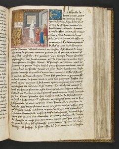 Page de Cent Nouvelles Nouvelles, c.1461-62 - French School