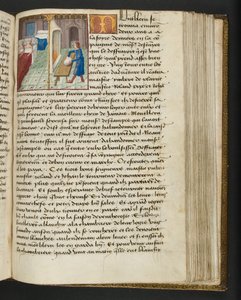 Page de Cent Nouvelles Nouvelles, c.1461-62 - French School