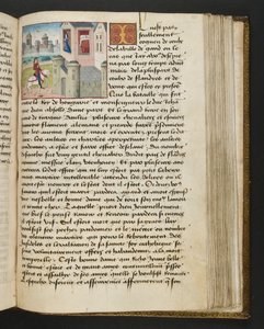 Page de Cent Nouvelles Nouvelles, c.1461-62 - French School