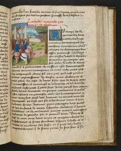 Page de Cent Nouvelles Nouvelles, c.1461-62 - French School