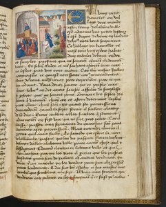 Page de Cent Nouvelles Nouvelles, c.1461-62 - French School