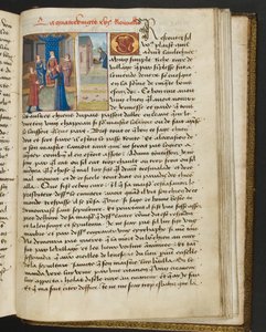 Page de Cent Nouvelles Nouvelles, c.1461-62 - French School