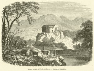 Maison où est né Paoli, en Corse - French School