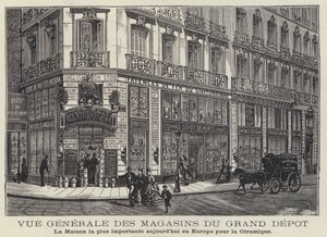 Maisons du Grand Dépôt, magasin de céramiques à Paris, France