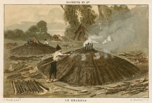 Fabrication de charbon de bois - French School