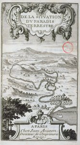 Carte de De La Situation du Paradis Terrestre, 1691 - French School