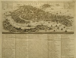 Carte de Venise, publiée par H. Chatelain à Amsterdam, 1728