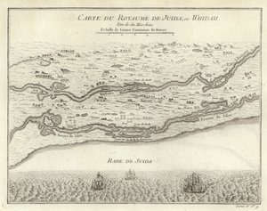 Carte du Royaume de Juida, ou Whidah - French School