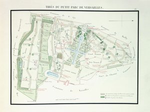 Carte du Petit Parc de Versailles, 1818-1819