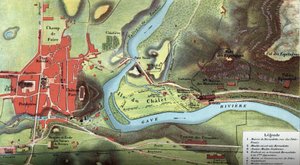 Carte du pays de Lourdes en 1877 : elle montre l