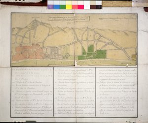 Carte montrant le Château de Puteaux, 1722