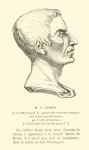 Marcus Tullius Cicero, homme politique, orateur et philosophe romain - French School