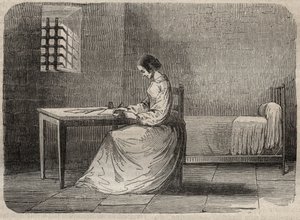 Marie Fortunée Capelle, Marie Lafarge (Madame) (1816-1852) criminelle française dans sa prison