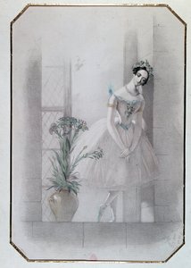 Marie Taglioni dans "La Sylphide", opéra italien