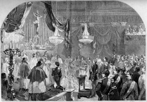 Mariage du prince Napoléon (1822-1891) et de la princesse Clotilde de Savoie (1843-1911)